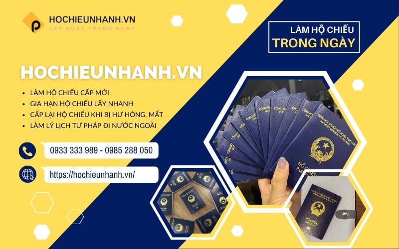 Địa chỉ làm hộ chiếu lấy nhanh toàn quốc, uy tín, giá tốt