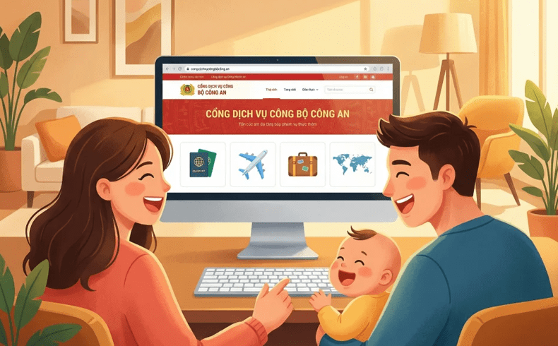 làm hộ chiếu trẻ em