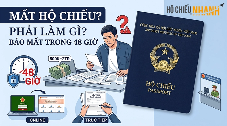 bị mất hộ chiếu phải làm gì
