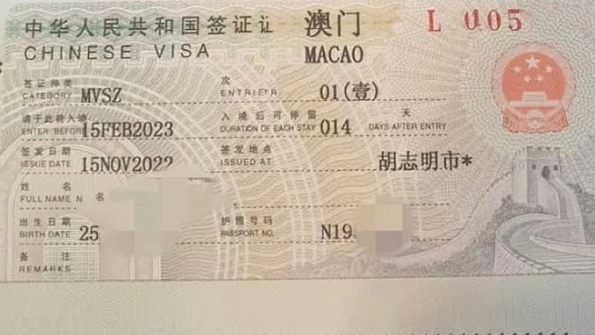 Visa Quá Cảnh Macau