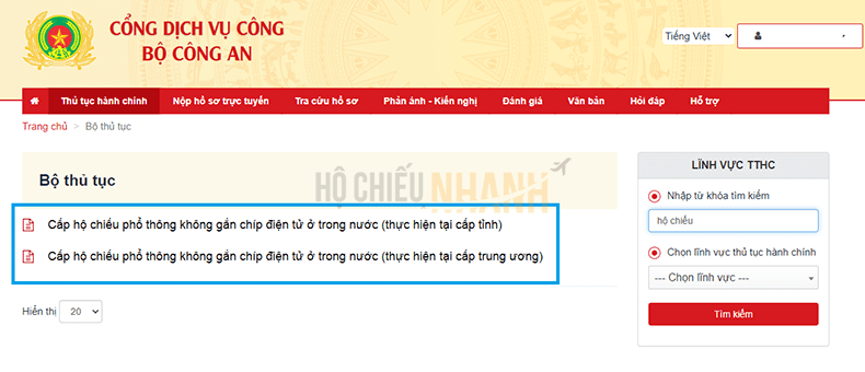 hướng dẫn làm hộ chiếu online 3