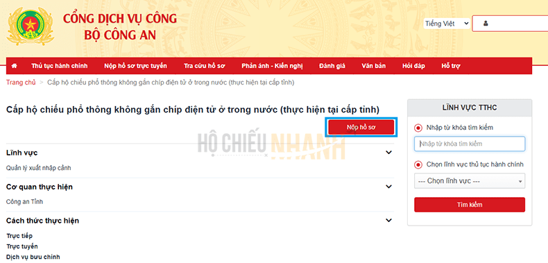 hướng dẫn làm hộ chiếu online 4