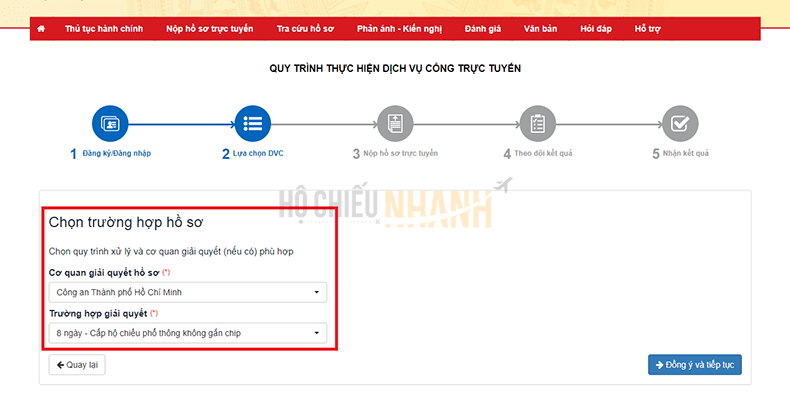 hướng dẫn làm hộ chiếu online 5