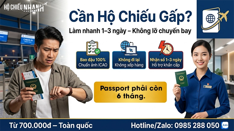 dịch vụ làm hộ chiếu nhanh