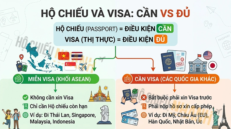 mối quan hệ hộ chiếu và visa