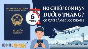 hộ chiếu còn hạn 6 tháng có xuất cảnh được không