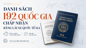 danh sách 192 quốc gia chấp nhận bằng lái xe iaa