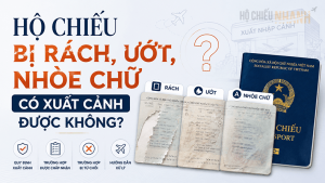 hộ chiếu bị rách ở góc trang thông tin cá nhân