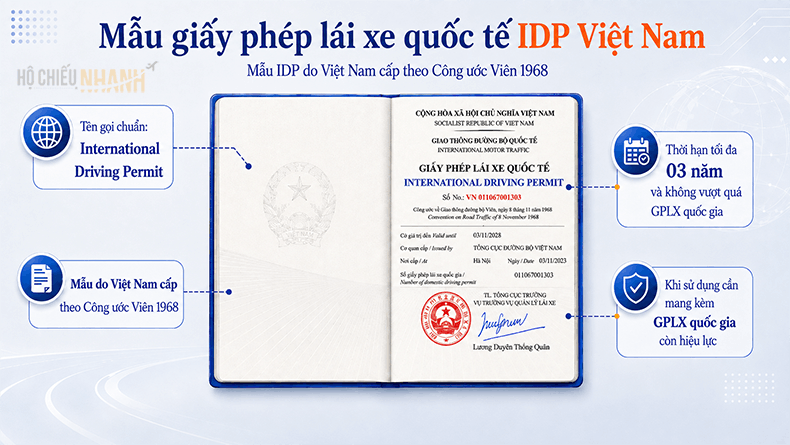 bằng lái xe quốc tế iaa và idp 3