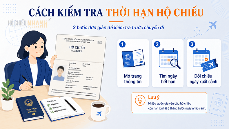cách kiểm tra thời hạn hộ chiếu
