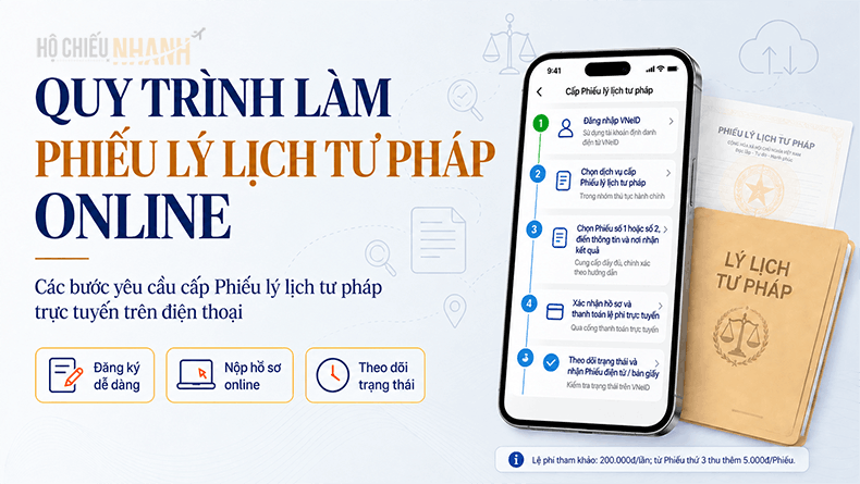 Quy trình làm Phiếu lý lịch tư pháp online