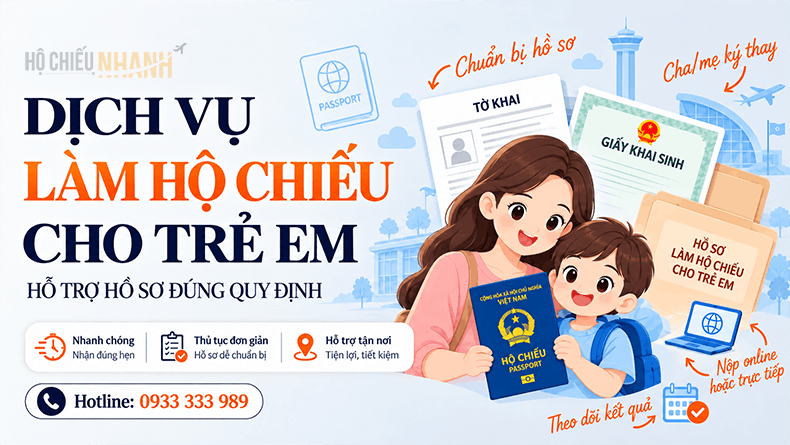 dịch vụ làm hộ chiếu cho trẻ em