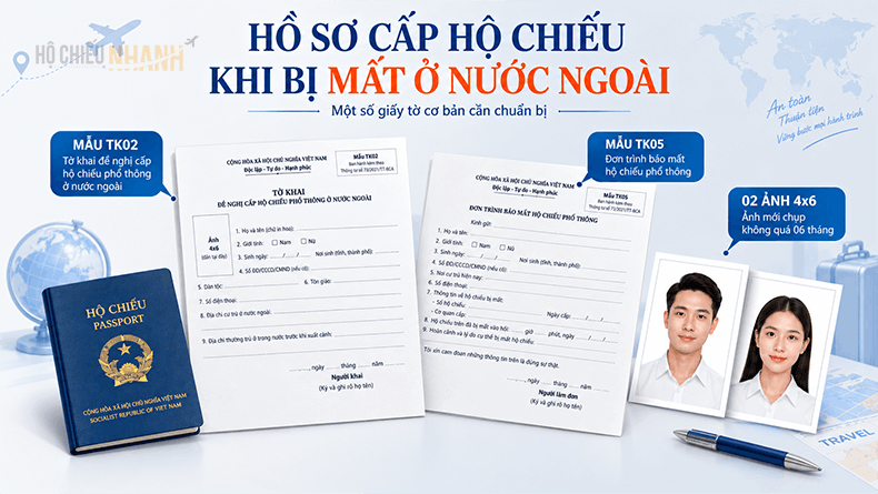 hồ sơ hộ chiếu khi bị mất ở nước ngoài
