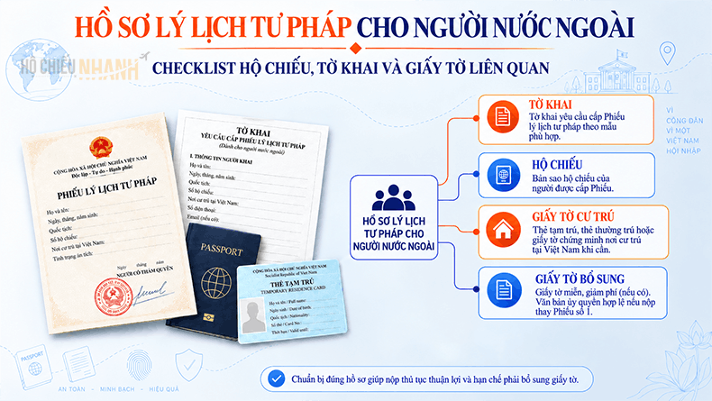 hồ sơ lý lịch tư pháp cho người nước ngoài