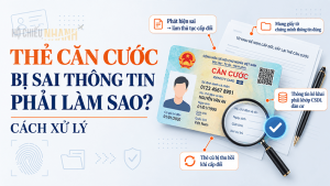 thẻ căn cước bị sai thông tin phải làm sao cách xử lý