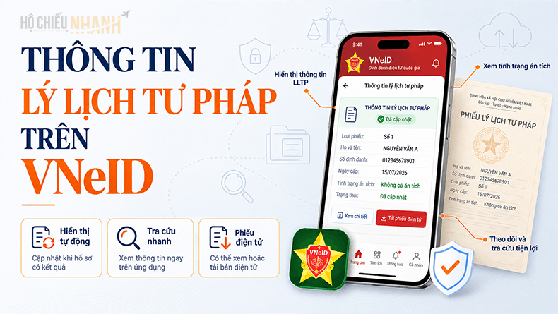 thông tin lý lịch tư pháp trên VNeID
