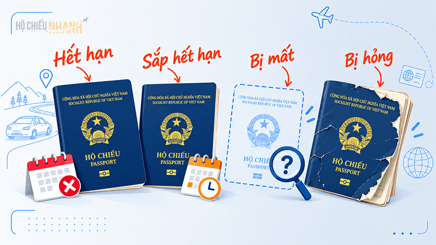 Bốn tình trạng hộ chiếu cần lưu ý
