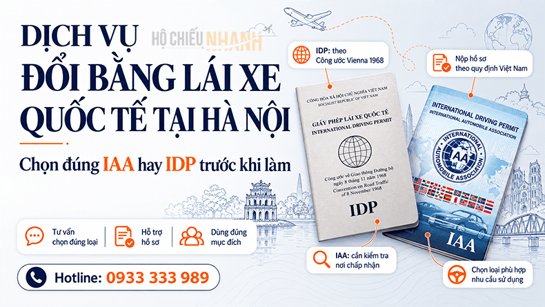 Dịch Vụ Đổi Bằng Lái Quốc Tế Hà Nội