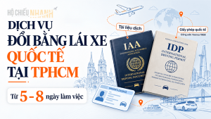 dịch vụ đổi bằng lái xe quốc tế tại TPHCM