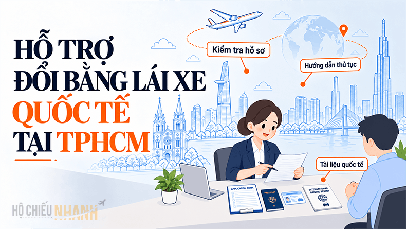 Hỗ trợ đổi bằng lái xe quốc tế tại TPHCM