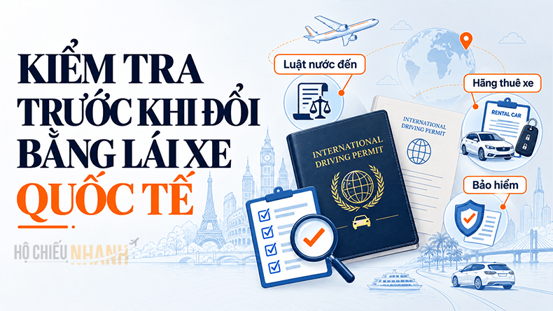 Kiểm tra trước khi đổi bằng lái xe quốc tế