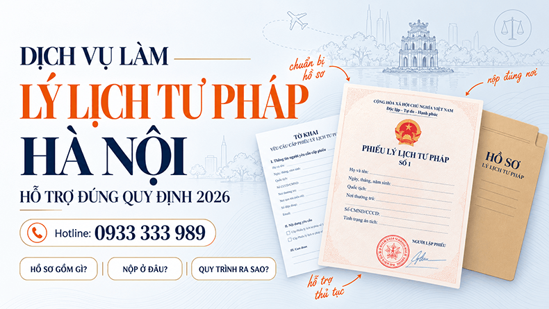 dịch vụ làm lý lịch tư pháp Hà Nội